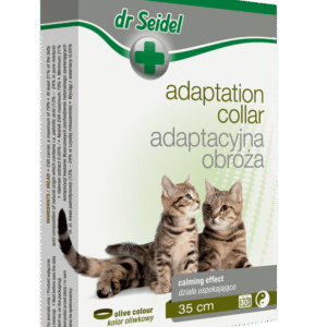 Zgarda cu actiune calmanta pentru pisici, neagra, emana substante naturale, 35 cm
