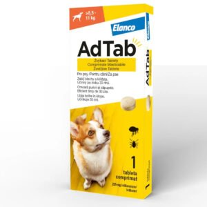 Antiparazitar extern pentru caini AdTab (5.5-11 kg), 1 comprimat masticabil