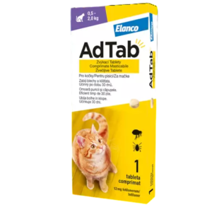 Antiparazitar extern pisici AdTab, 1 comprimat