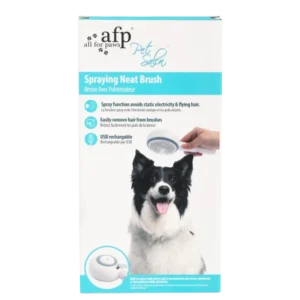 All for Paws Pet Salon Perie cu spray pentru câini: 19.5x8.4x5 cm, alimentare USB