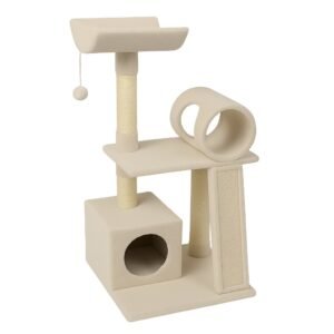 Ansamblu de joaca pentru pisici Savanna Artic - 50x50x106cm, bej