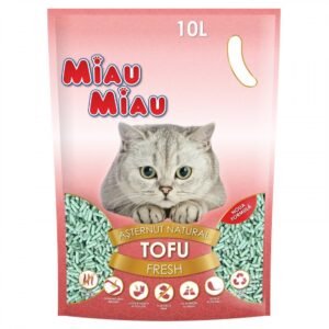 Asternut Natural Din Tofu Pentru Pisici Miau Miau Fresh 10 L
