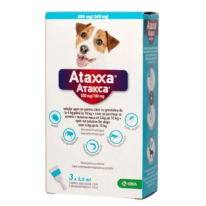 Antiparazitar extern pentru caini Ataxxa Dog, 3 pipete