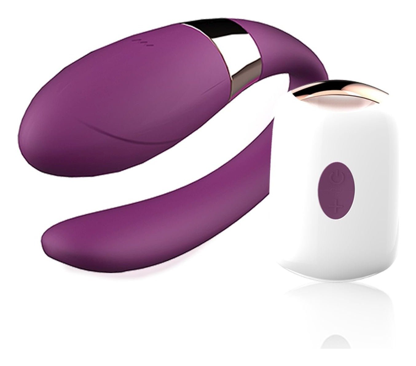 Vibrator pentru cuplu V-Vibe cu 7 moduri de vibratii, telecomanda wireless si incarcare USB, silentios, silicon premium, mov