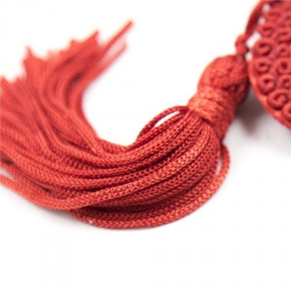 Accesorii pentru sani Heart Nipples Tassels din satin, autoadezive - imagine 3