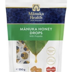 Bomboane dropsuri cu  miere de Manuka MGO 400+ Vitamina C (250g) (cu propolis)