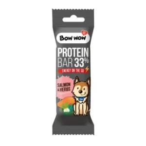 Bow Wow Baton Proteic cu Somon si Ierburi 32 Gr