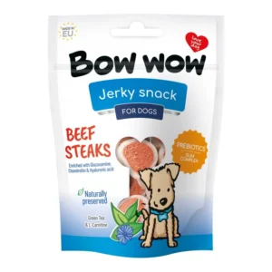 Bow Wow Recompense pentru Caini Steaks cu Vita 80 Gr