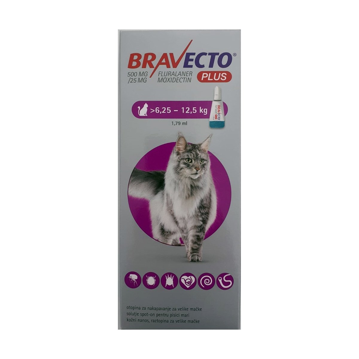 Bravecto Plus Pisica, 1 pipeta - imagine 3