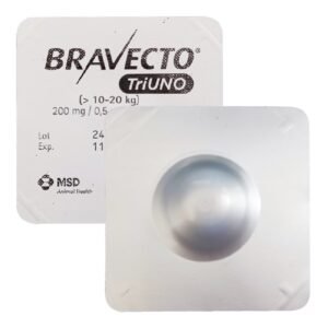 Bravecto TriUNO M, 10-20kg, 1 tableta (Data expirare produs: 30.11.2026)