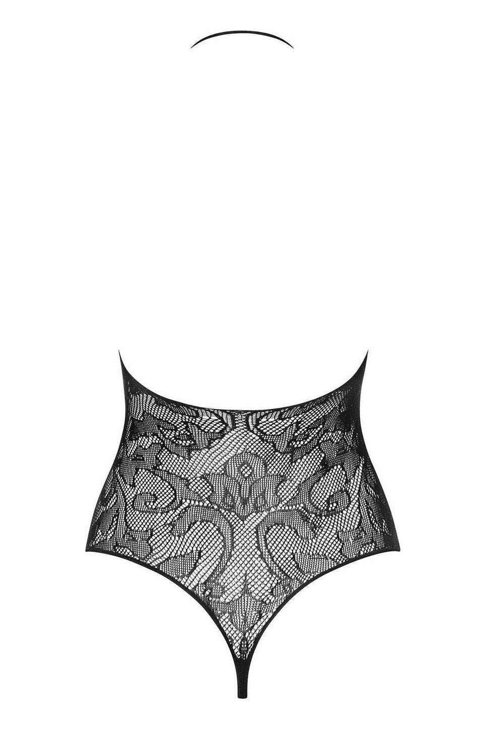 Body Obsessive B119 - lenjerie erotică din dantelă transparentă S-L (one size), negru - imagine 4