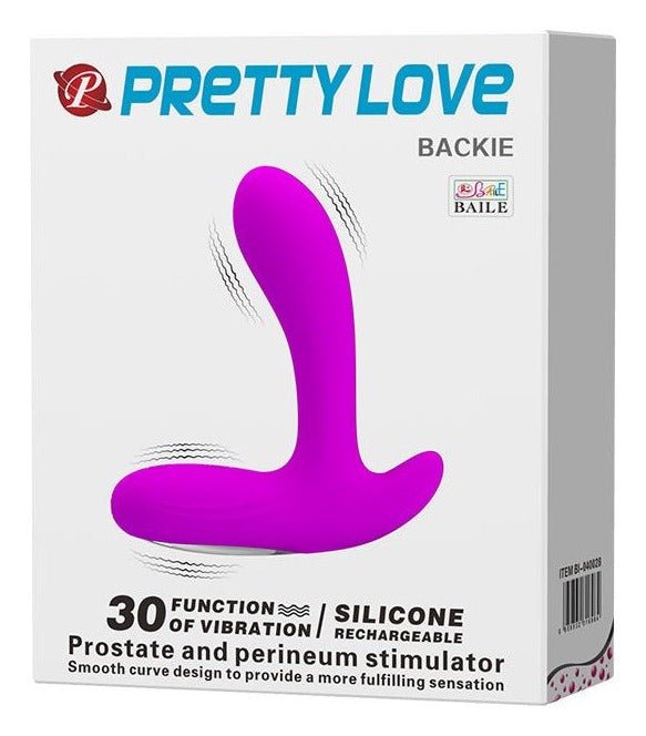 Vibrator pentru prostata, perineu sau punctul G si clitoris Backie cu 30 moduri de vibratii, incarcare USB, silicon premium - imagine 2