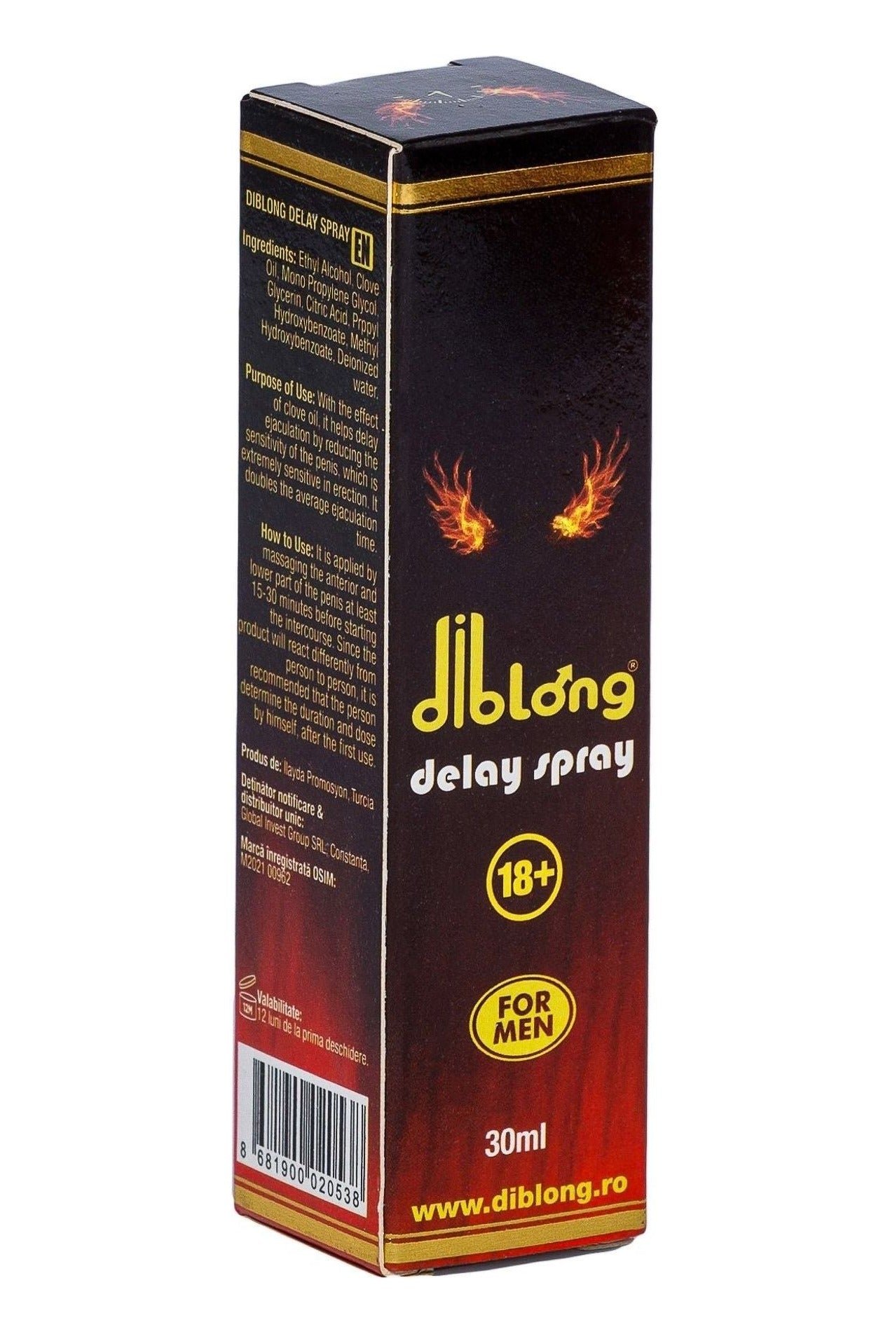 Diblong Delay Spray - Spray pentru bărbați cu ingrediente ce pot ajuta la întârzierea ejaculării, 30 ml - imagine 2