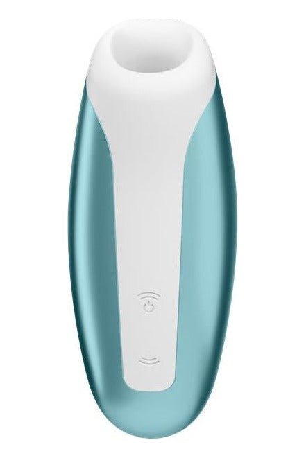 Stimulator clitoris Satisfyer Love Breeze cu suctiune si 11 moduri de vibratii, incarcare USB, silentios, silicon premium, bleu - imagine 4