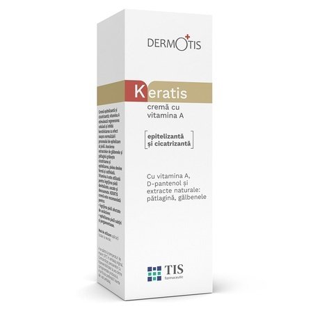 Cremă cu vitamină A KeraTis, 20 ml, Tis Farmaceutic