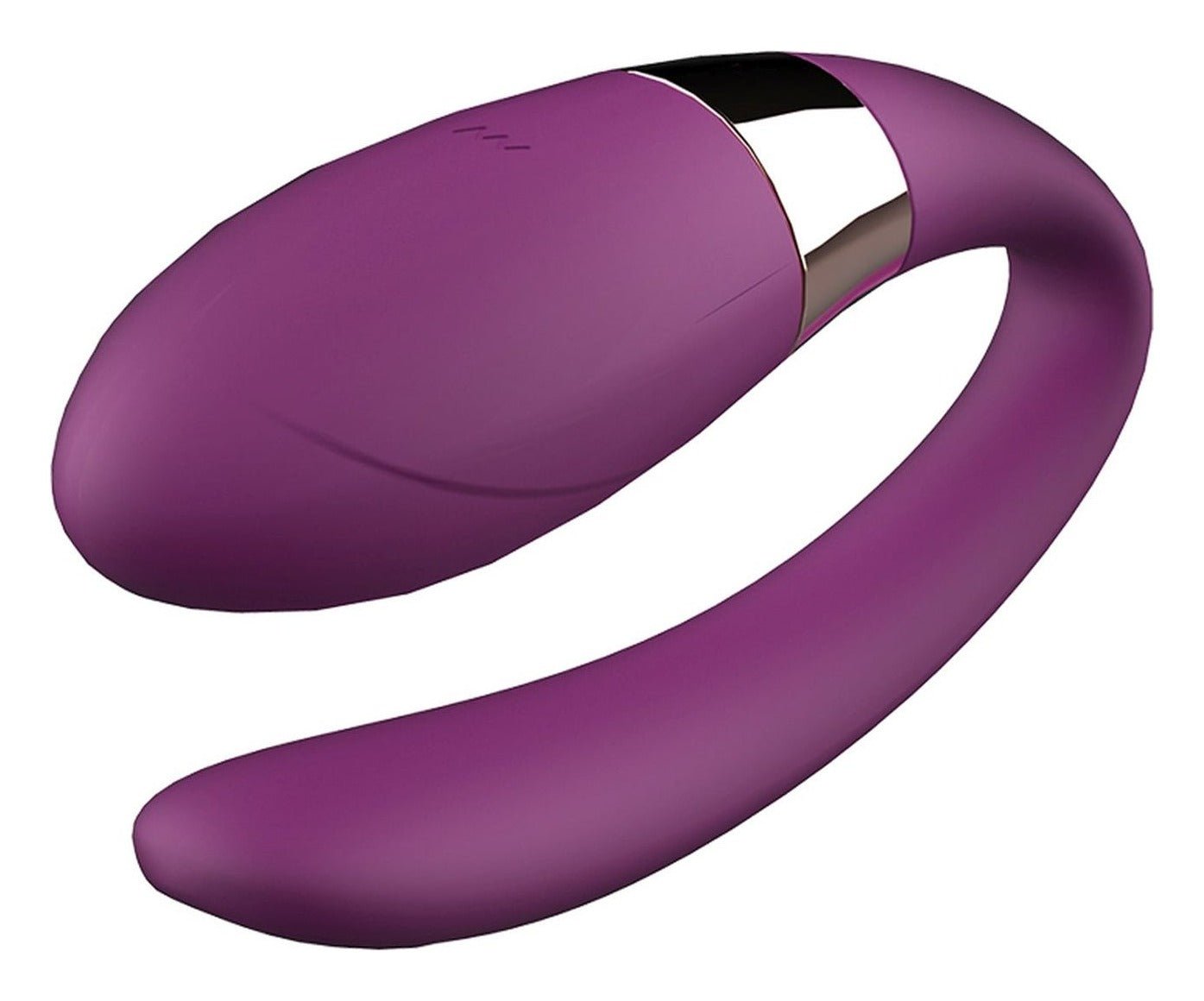 Vibrator pentru cuplu V-Vibe cu 7 moduri de vibratii, telecomanda wireless si incarcare USB, silentios, silicon premium, mov - imagine 2