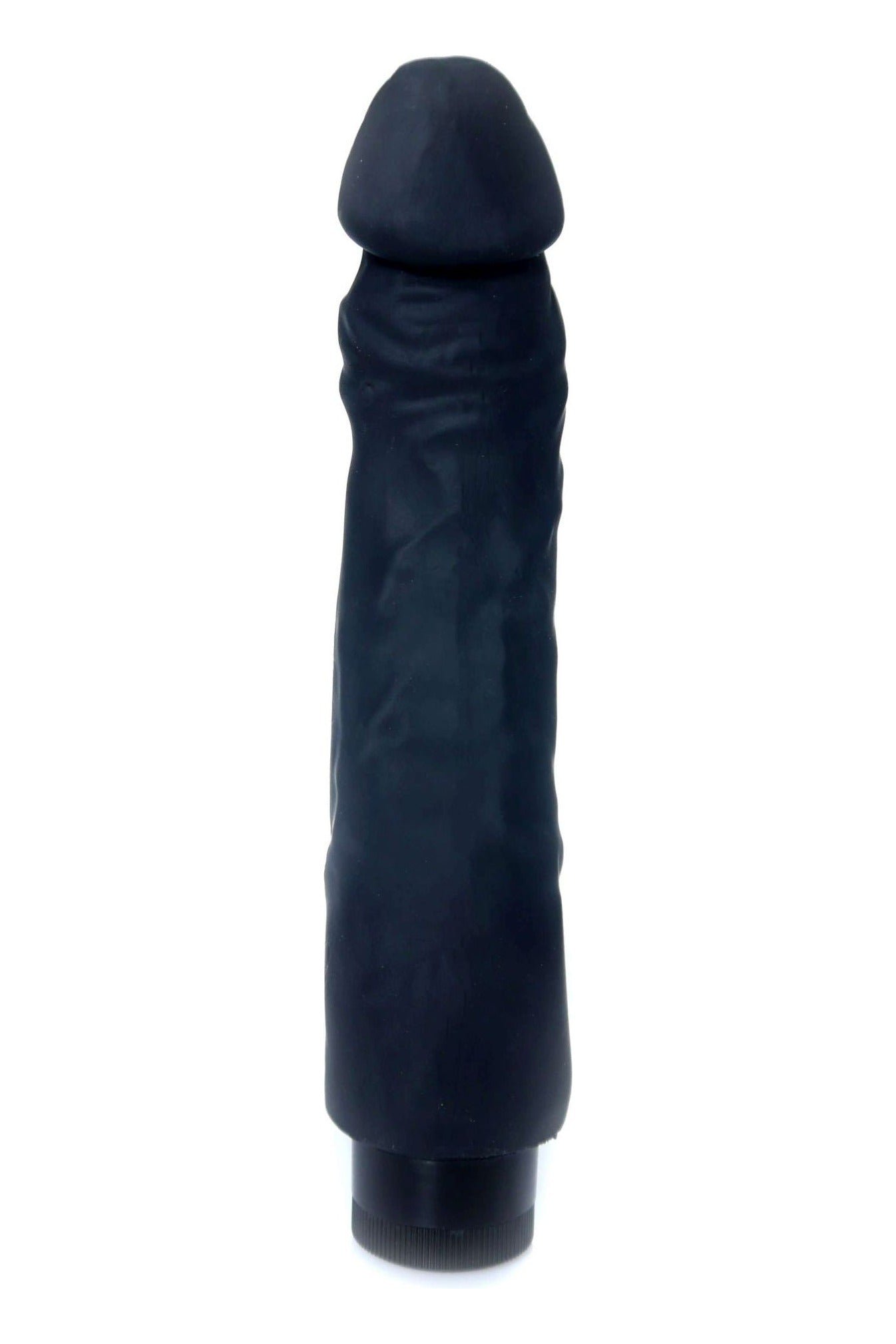 Vibrator realist Real Skin Multispeed 22.5 cm, intensitate vibratii reglabila, negru - imagine 3