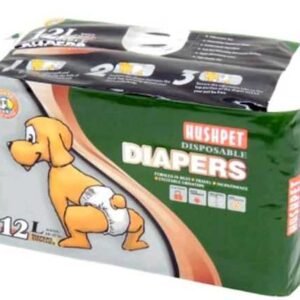 Scutece pentru caini de talie mare HushPet L, 12 bucati
