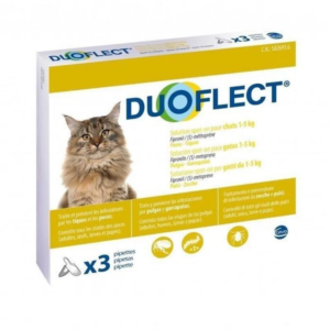 Solutie spot-on pentru pisici Douflect, 3 pipete