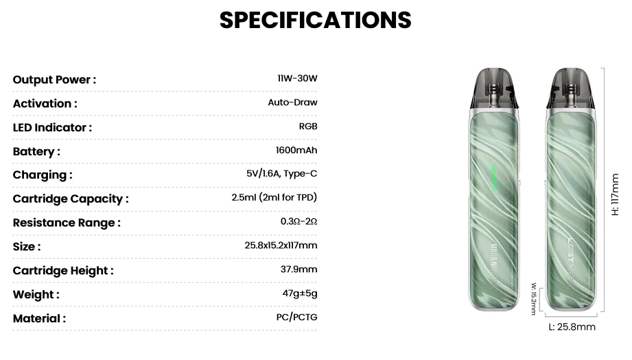 Kit Lost Vape Ursa Nano S3 Lavender Ice - imagine 3