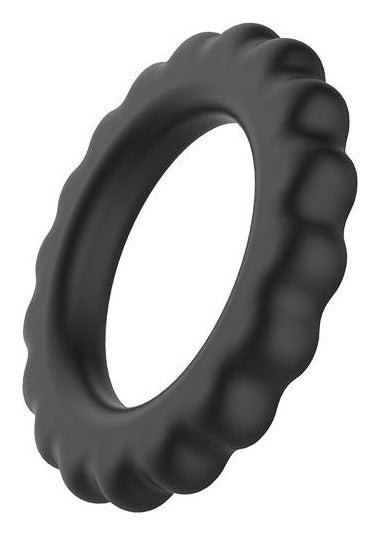 Inel penis pentru erectie prelungita, silicon premium, negru - imagine 3