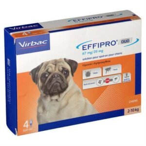 Antiparazitar extern caini EffiPro Duo S (2-10 kg), 1 pipeta, EXPIRA 30.10.2026