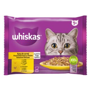 Whiskas Plic Selectii Pasare In Aspic 4x85 G
