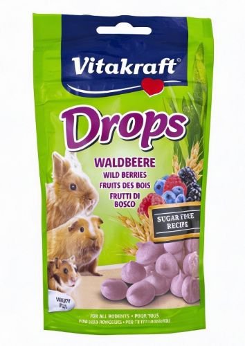 Vitakraft Drops Iepuri Cu Fructe De Padure 75 g