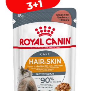 Royal Canin Felin Plic Hair & Skin Gravy 85 g Promo 3+1