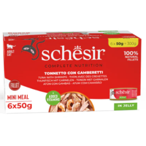 Schesir Ton/Creveti In Jelly 6X50 g