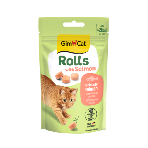 Rulouri pentru pisici Gimcat Rolls cu somon 50 g