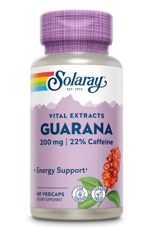 Guarana 200 mg Solaray, 60 capsule, Secom