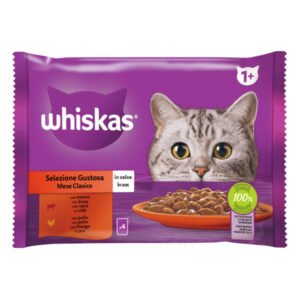 Whiskas Plic Adult Selectii Vita/Pui 4x85 G