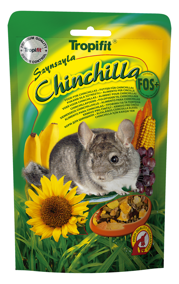 Hrana pentru cincila Tropifit Premium Chinchilla, Pachet 3 X 500g, EXPIRA 30.09.2026