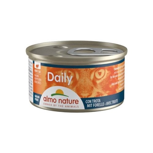 Hrana umeda pentru pisici Almo Nature Daily Conserva Bucati Pastrav 85g