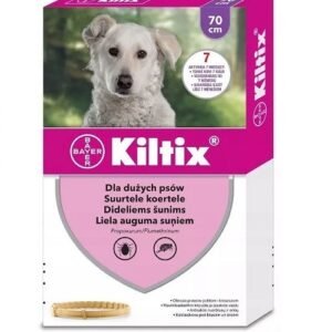 Zgarda antiparazitara pentru caini Kiltix, 70 cm