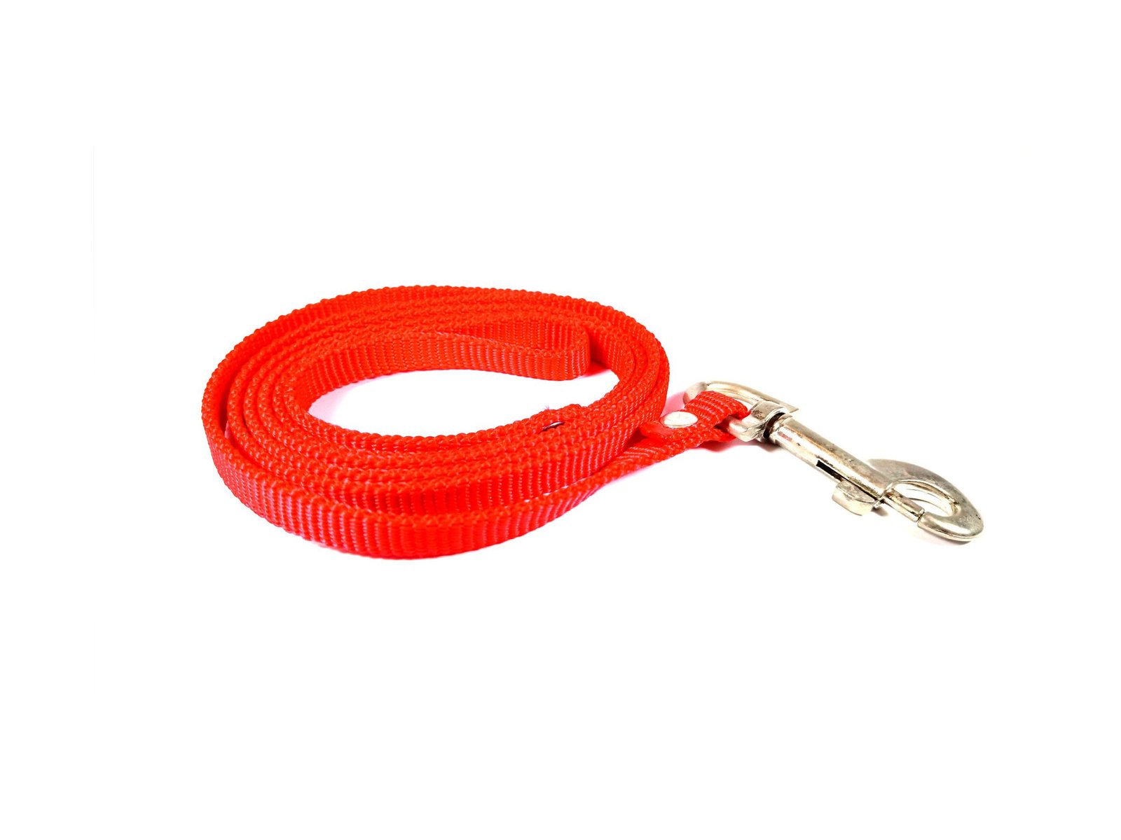 Lesa textila, rosie, pentru caini de talie mica, lungime 130 cm, latime 10 mm