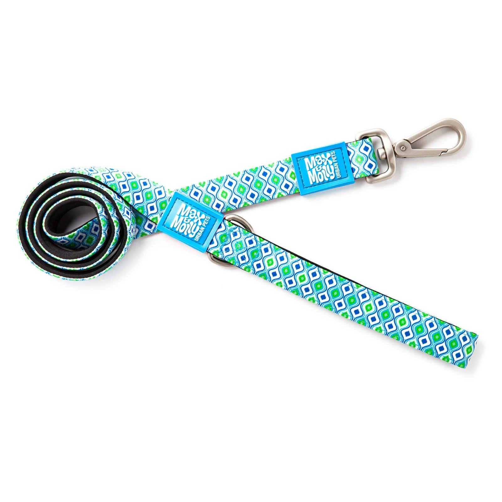 Lesa pentru caini Max & Molly, albastra, rezistenta la rupere, lungime 120 cm, pentru caini cu greutate de pana la 25 kg