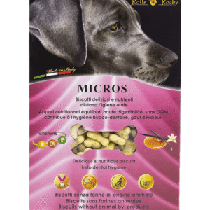 Recompense crocante pentru caini, ROLLS ROCKY Micros Mix , biscuiti traditionali, 300g