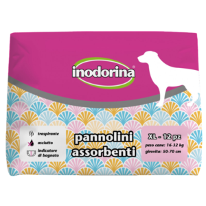 Scutece pentru caini Inodorina XL (16-32 kg), 12 bucati