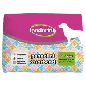 Scutece pentru caini Inodorina M (5-10 kg), 12 bucati