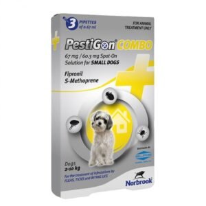 Antiparazitar caini Pestigon Combo S (2-10 kg), 1 piepeta