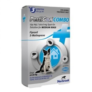 Antiparazitar caini Pestigon Combo M (10-20 kg), 3 pipete