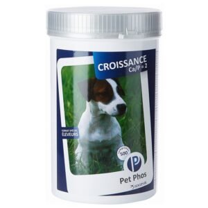 Supliment cu minerale pentru caini Pet Phos Croissance Ca/P 2, 100 tablete