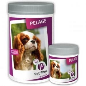 Supliment pentru piele si blana caini Pet Phos Pelage, 450 tablete