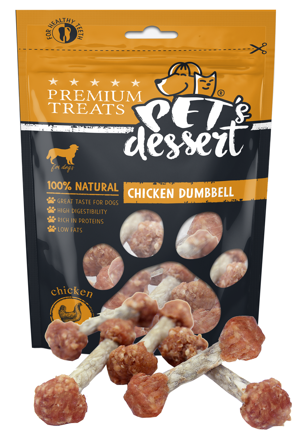Pet s Desert Dog Chicken Dummbell LSC-26