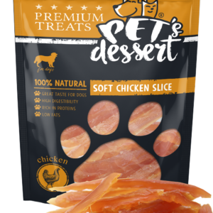 Recompnese pentru caini, Pet s Dessert Dog Soft Chicken Slice 80g LSC-02