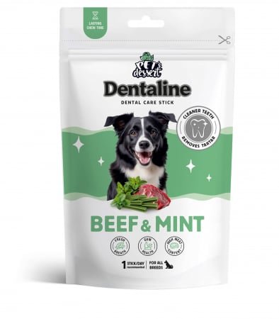 Recompnese pentru caini, Pet s Dessert Dentaline Sticks pentru Igiena Dentara cu Vita si Menta