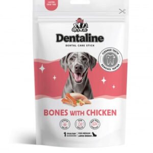 Recompnese pentru caini, Pet s Dessert Dentaline Sticks pentru Igiena Dentara Oase cu Pui