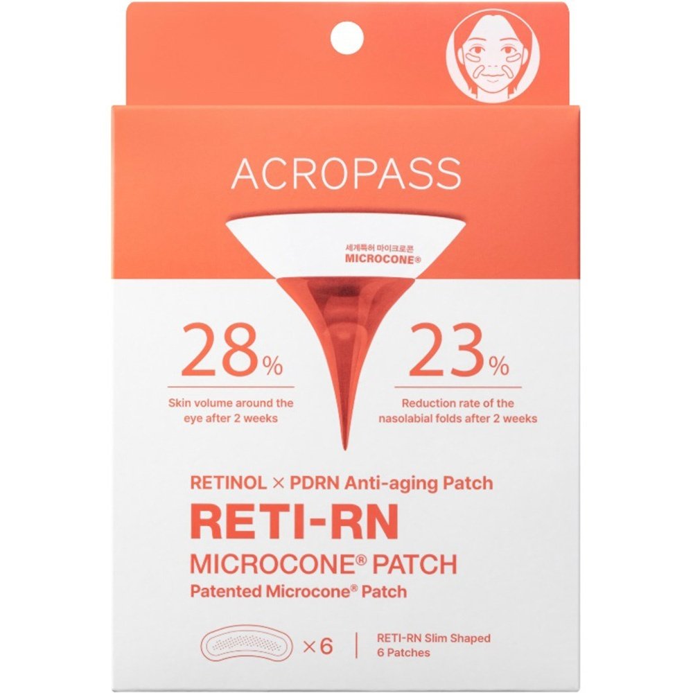 Plasturi antirid cu retinol pentru zone localizate ACROPASS Reti-RN Microcone Patch Slim Type, 6 buc